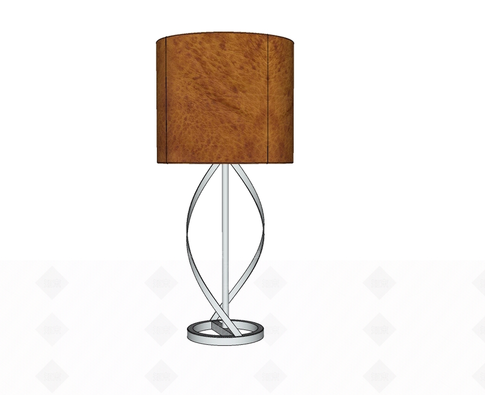 现代复古创意台灯台灯SU模型下载【ID:432927185】