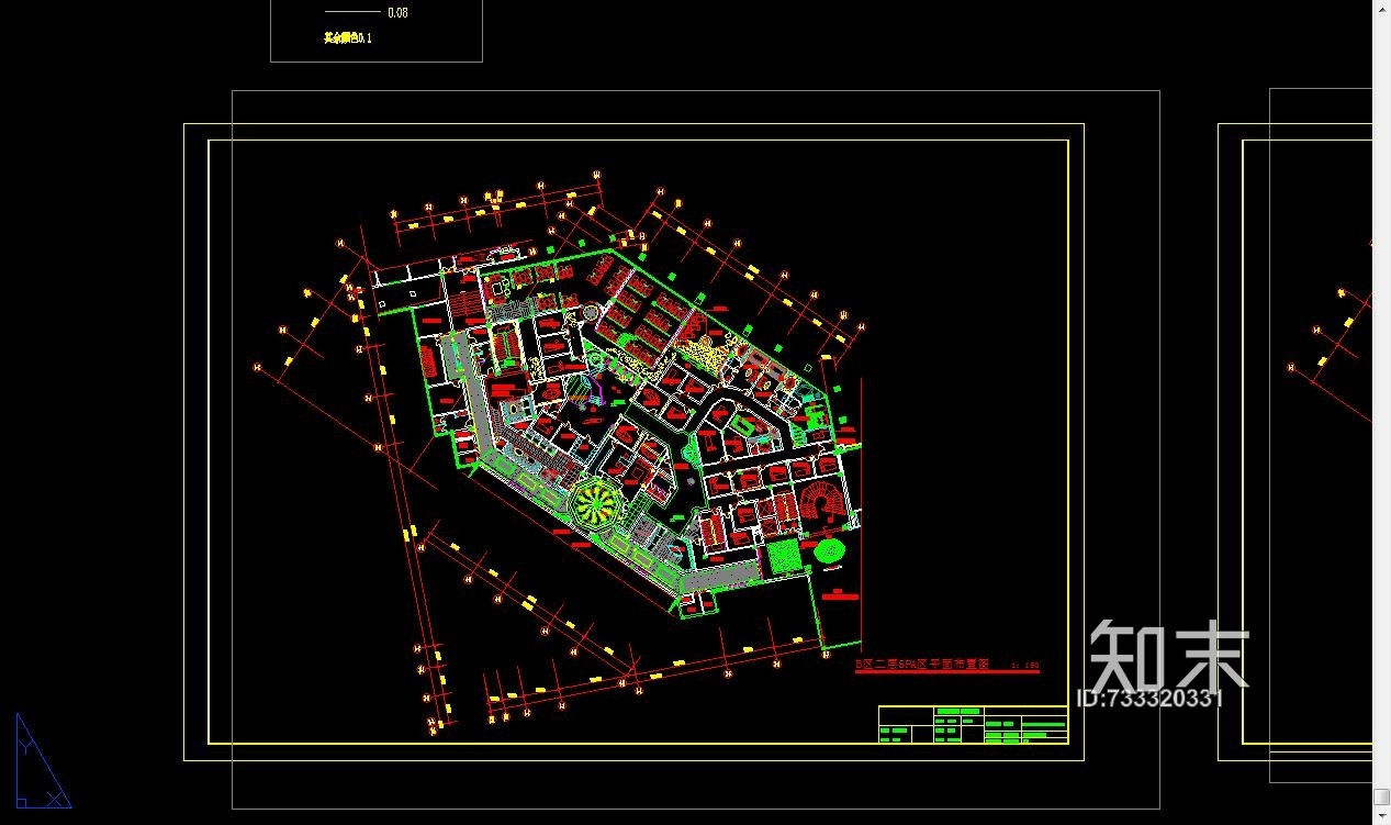 东莞某酒店SPA区装修图施工图下载【ID:733320331】