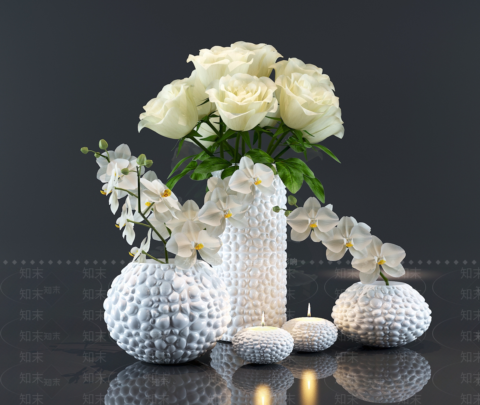 现代花瓶组合贴图贴图下载_现代花瓶组合贴图材质贴图免费下载【知末