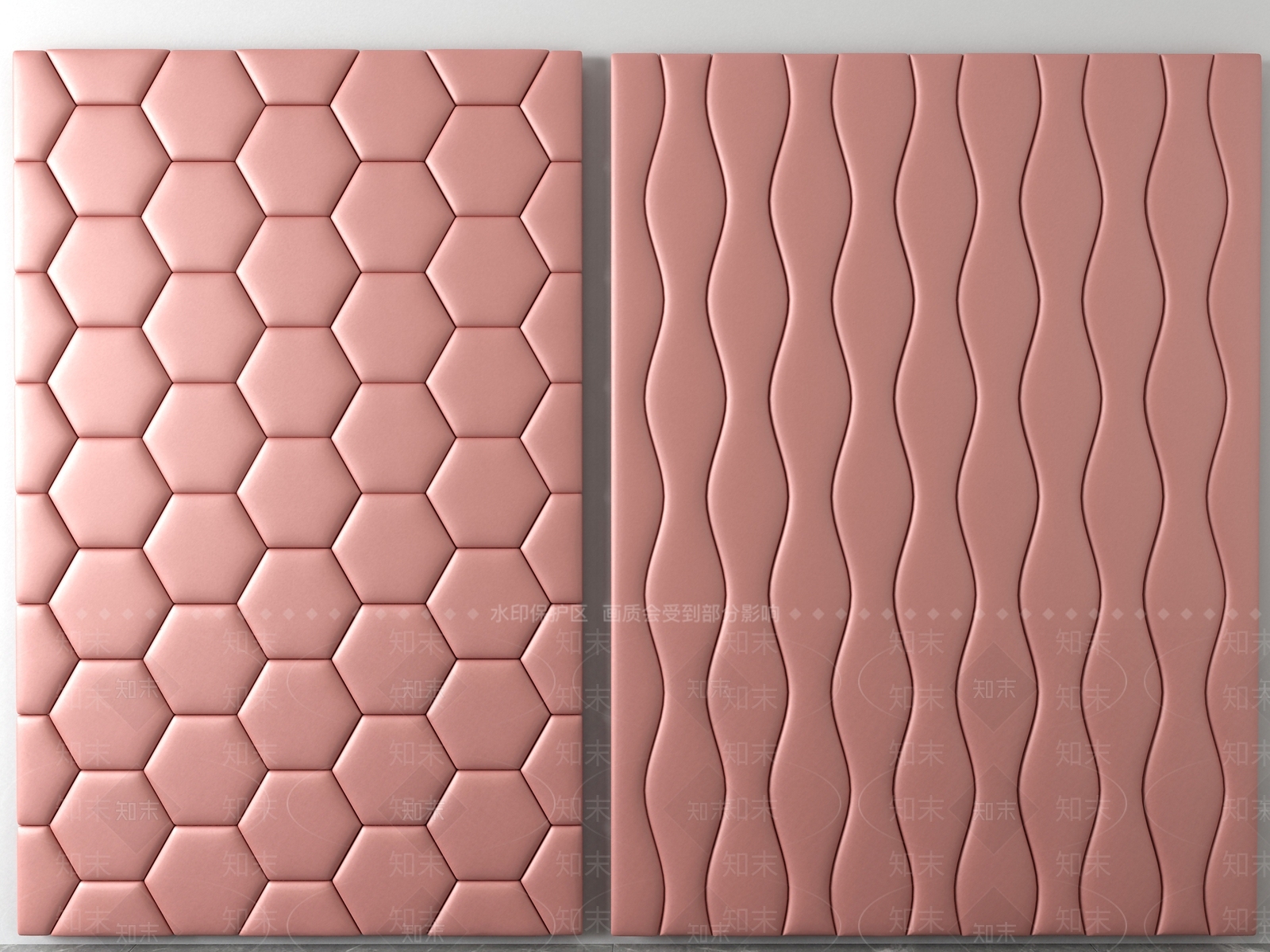 现代软包背景墙3D模型下载【ID:234741120】