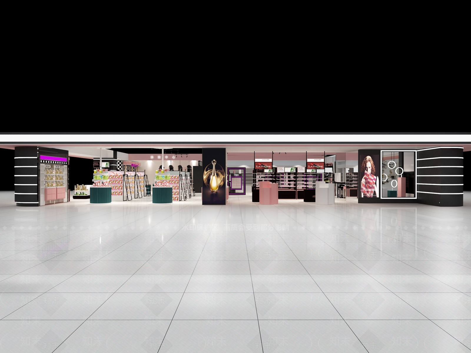 现代化妆品专卖店SU模型下载【ID:133120070】