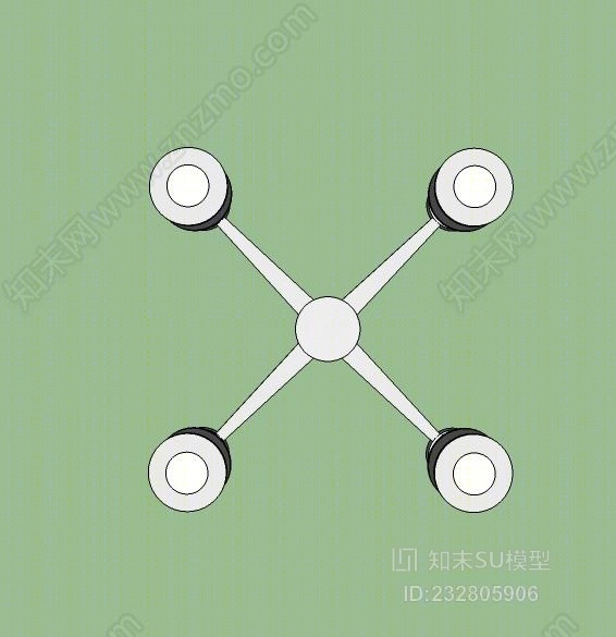 玻璃驳接件SU模型下载【ID:232805906】