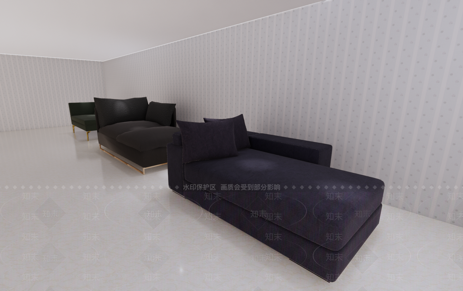 沙发贵妃椅SU模型下载【ID:432917412】