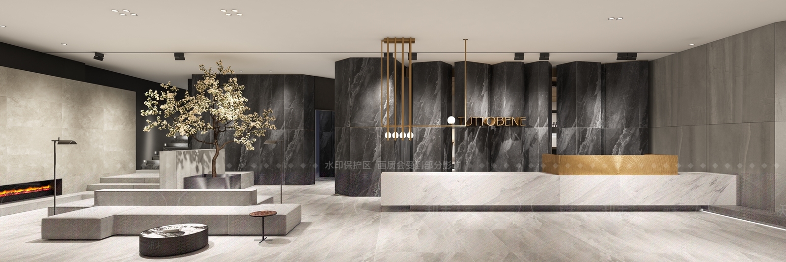 现代陶瓷展厅3D模型下载【ID:533498408】