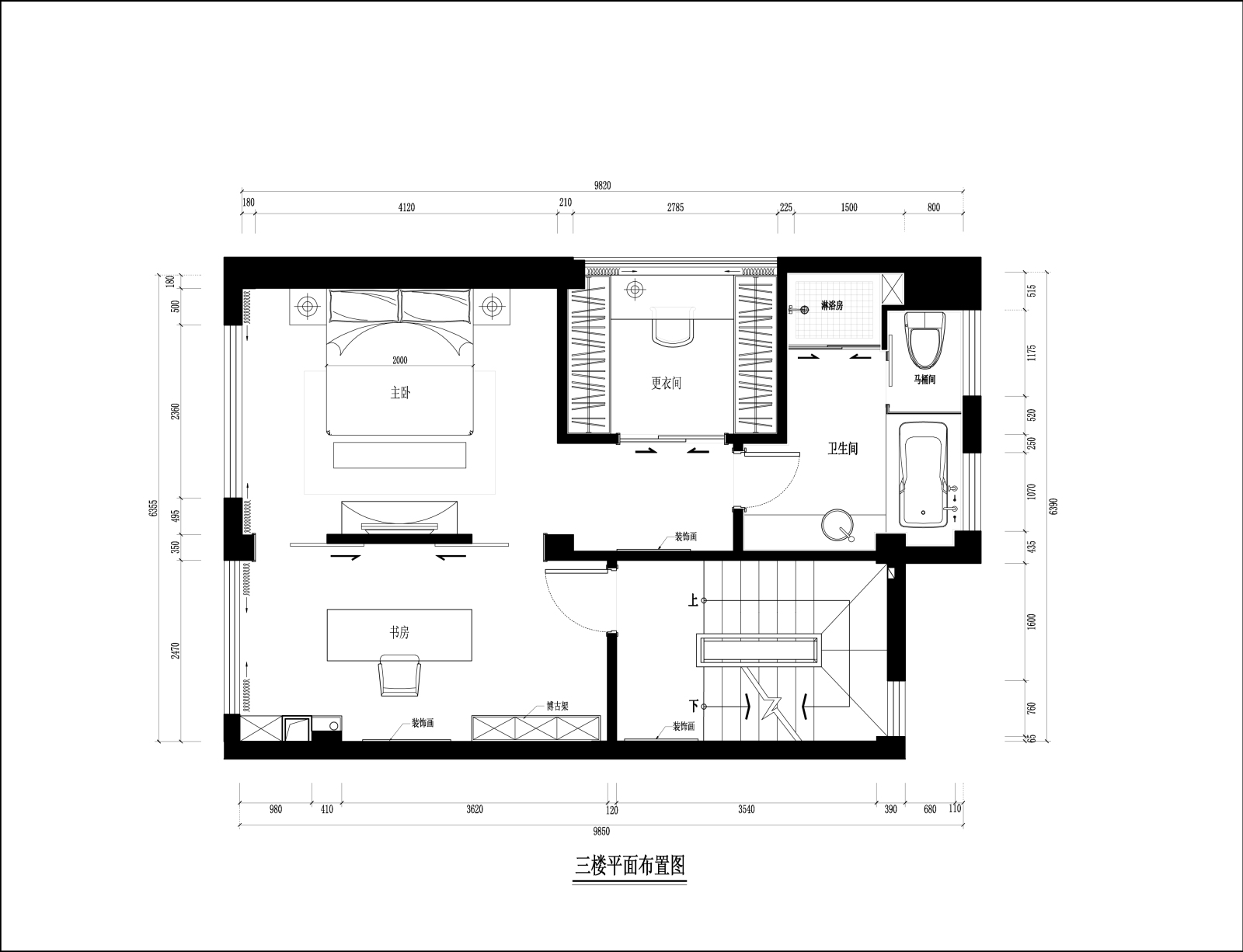 新中式别墅大宅室内装修设计施工图及效果图cad施工图下载【ID:526360444】