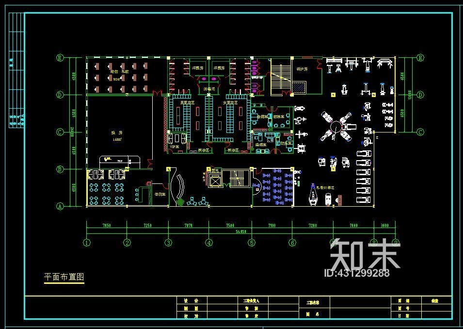 健身房全套CAD施工图施工图下载【ID:431299288】