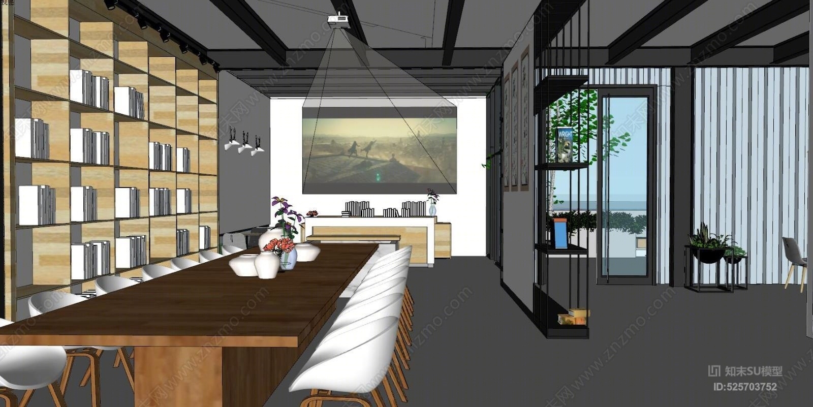 娱乐室娱乐大厅SU模型下载【ID:525703752】