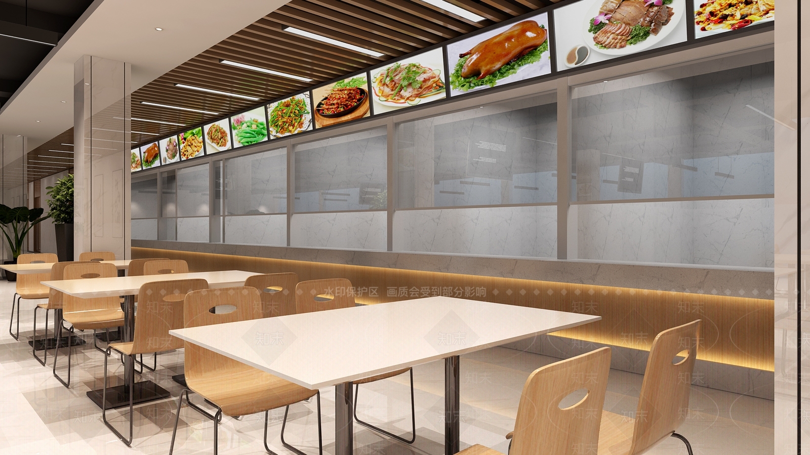 现代小食堂3D模型下载【ID:734189703】