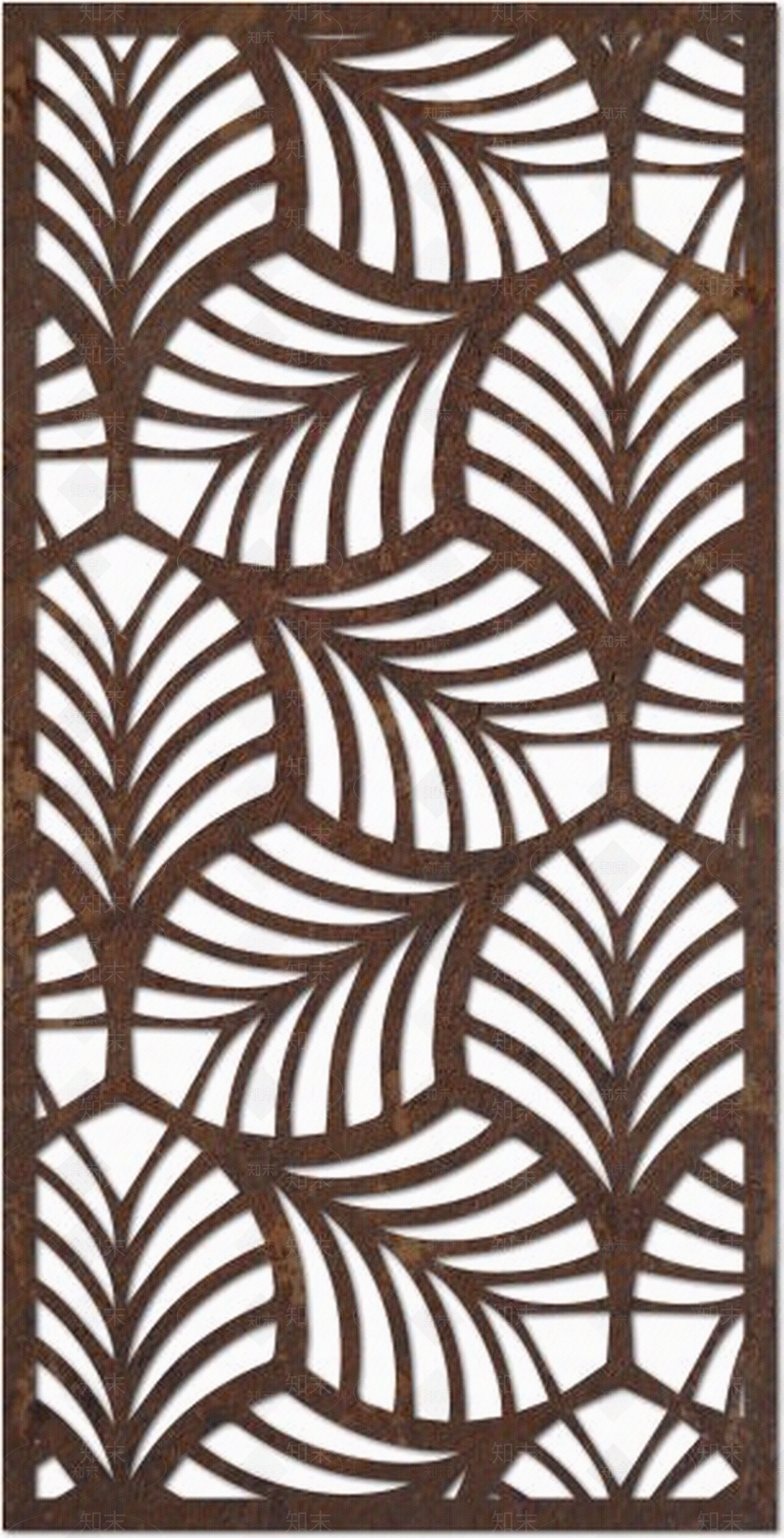 树叶艺术窗户,现代窗户隔断 镂空设计