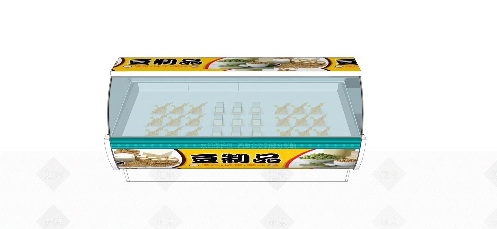 豆制品保鲜柜饰品SU模型下载【ID:632285824】