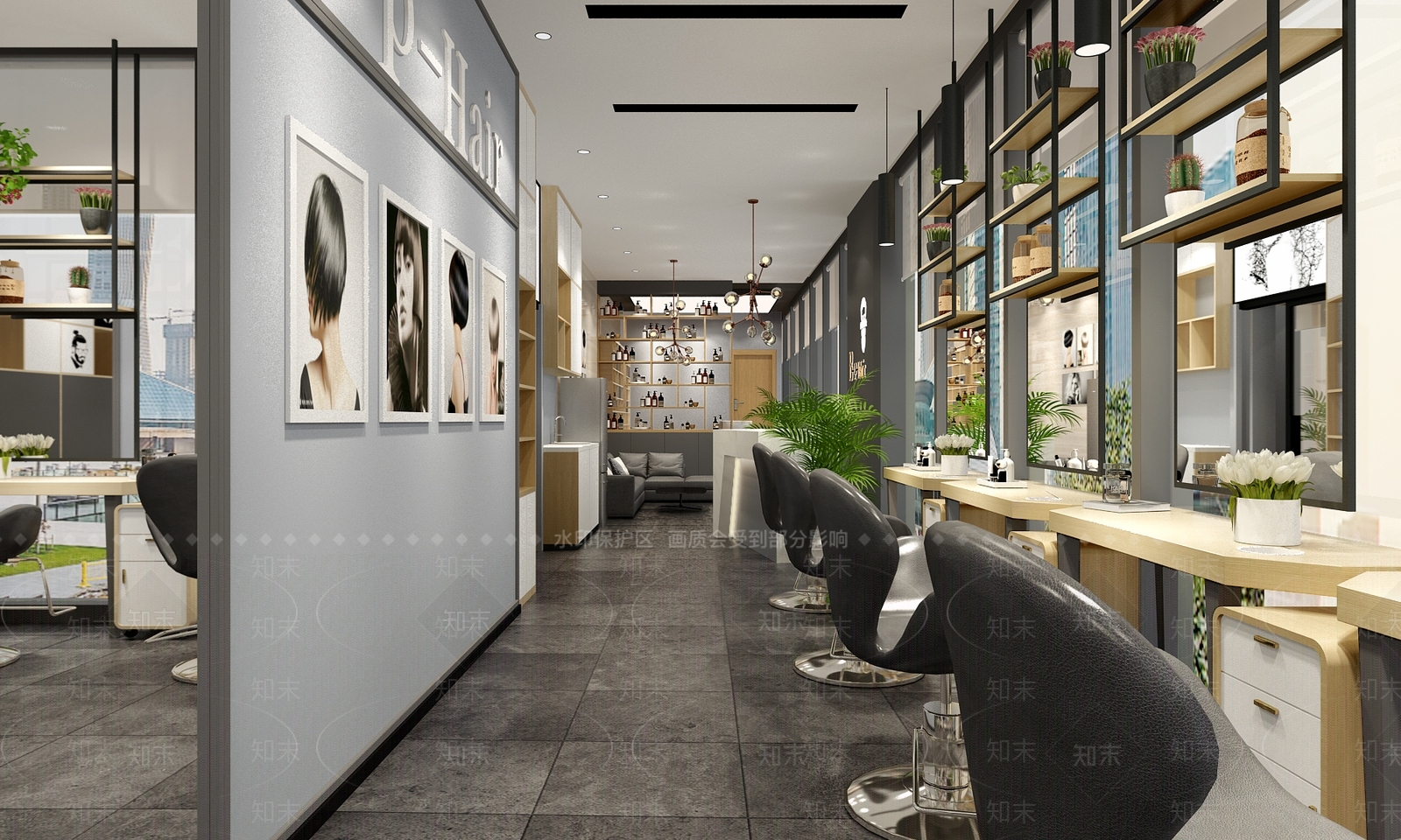 现代理发店3D模型下载【ID:933645761】