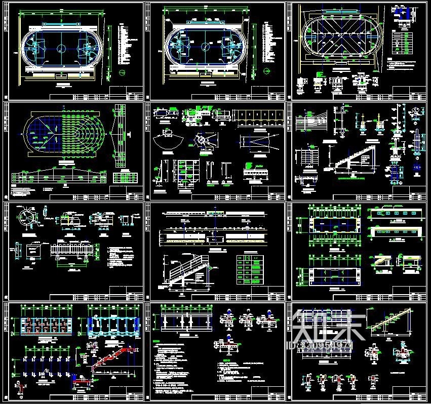 运动场地施工图下载【ID:330954971】