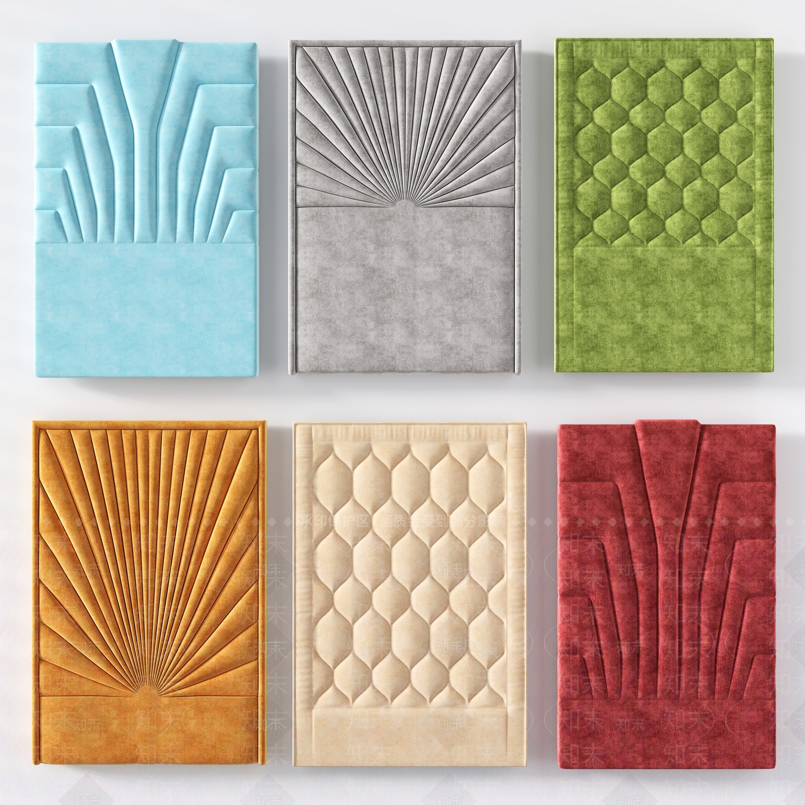 现代软包装饰墙3D模型下载【ID:134953181】