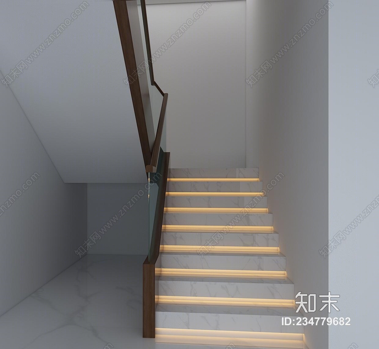 中式楼梯3D模型下载【ID:234779682】