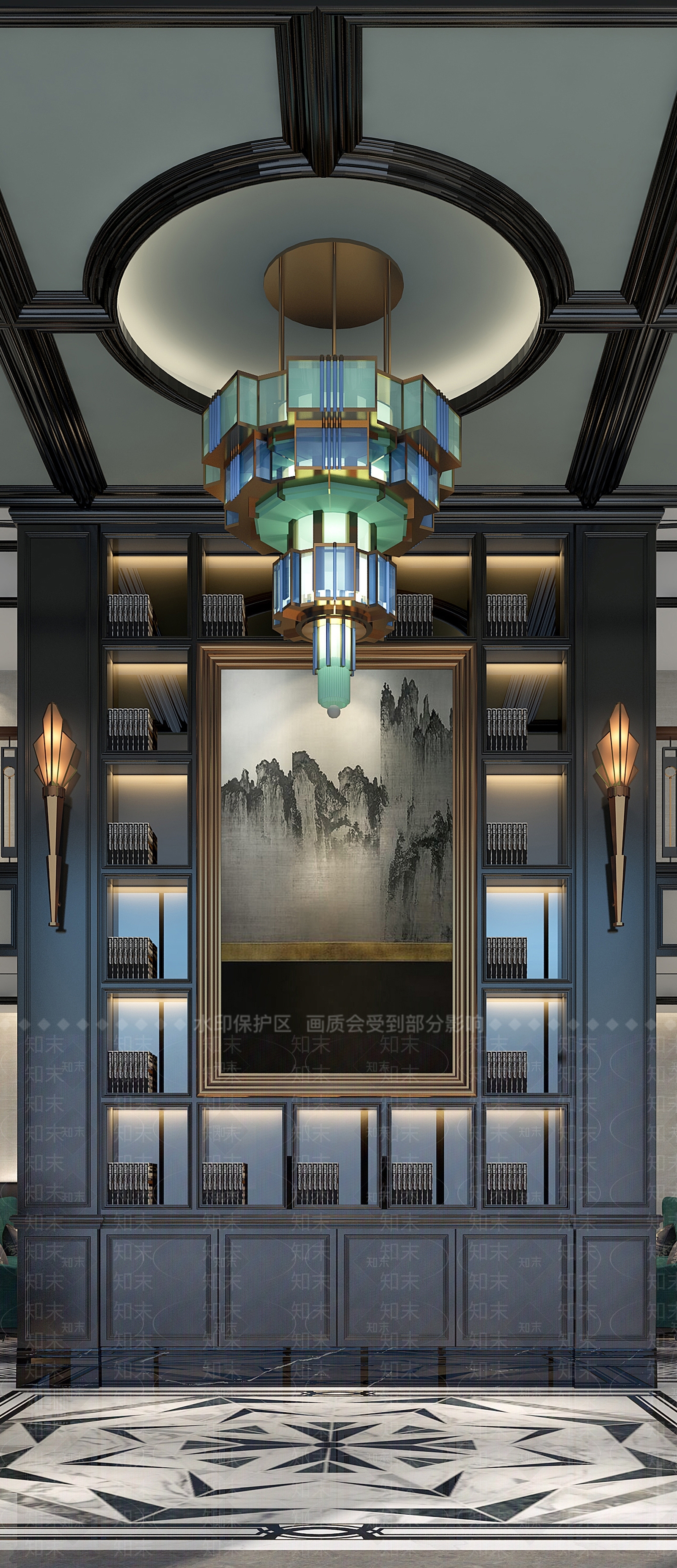 后现代吊灯3D模型下载【ID:432567598】