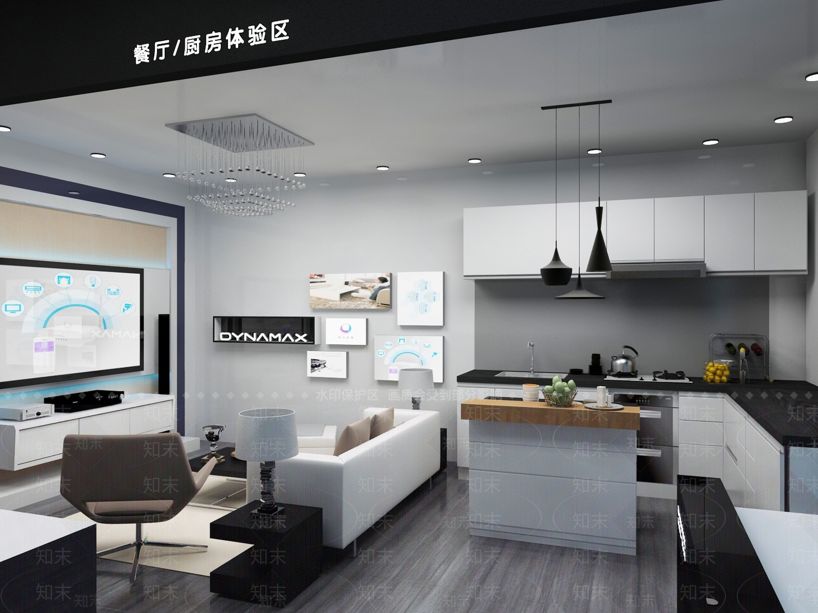 北欧智能家居体验科技展厅3D模型下载【ID:934056548】