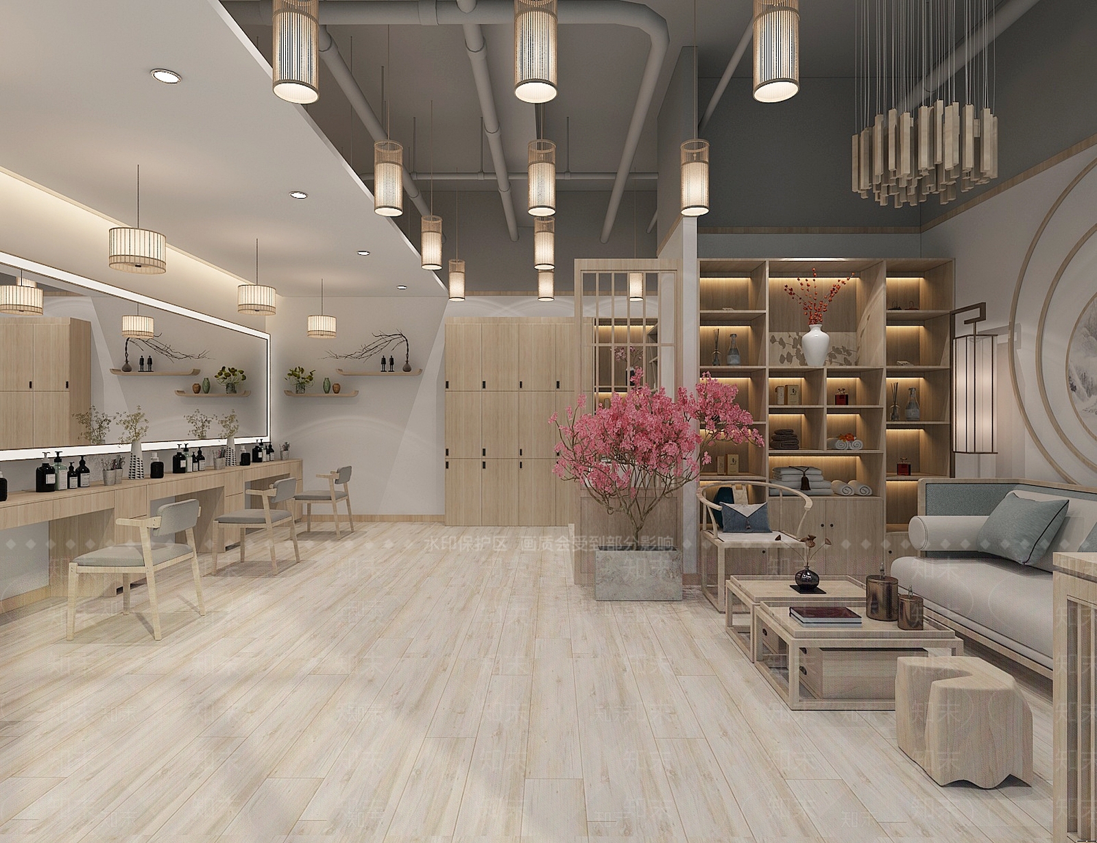日式理发店3D模型下载【ID:233935607】