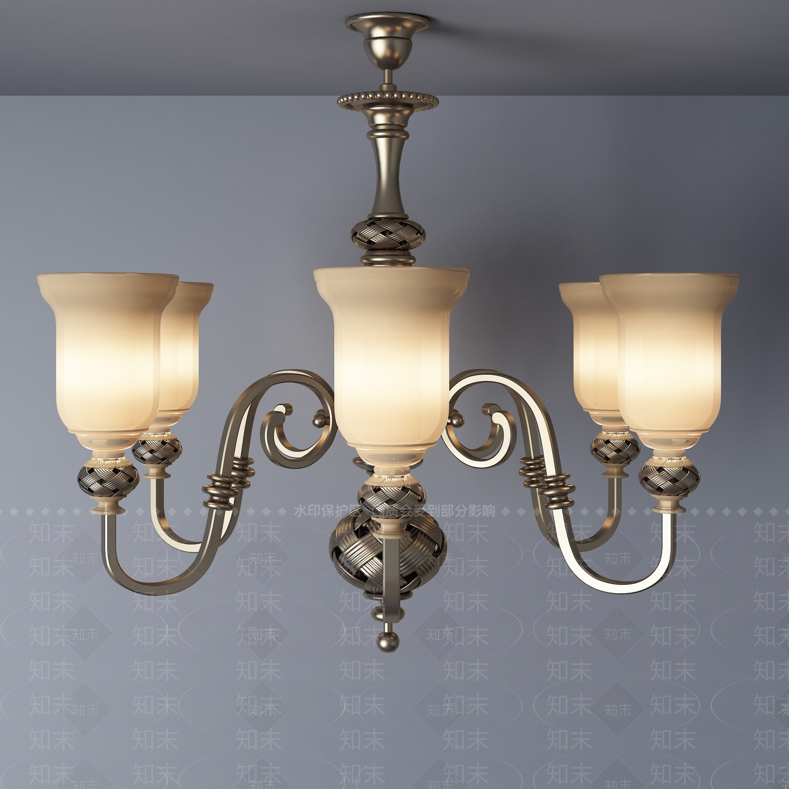 地中海吊灯3D模型下载【ID:532307850】