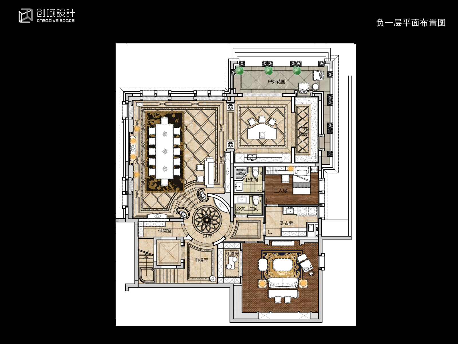 [欧式风格]--万科·五龙山别墅样板间施工图下载【ID:530909409】