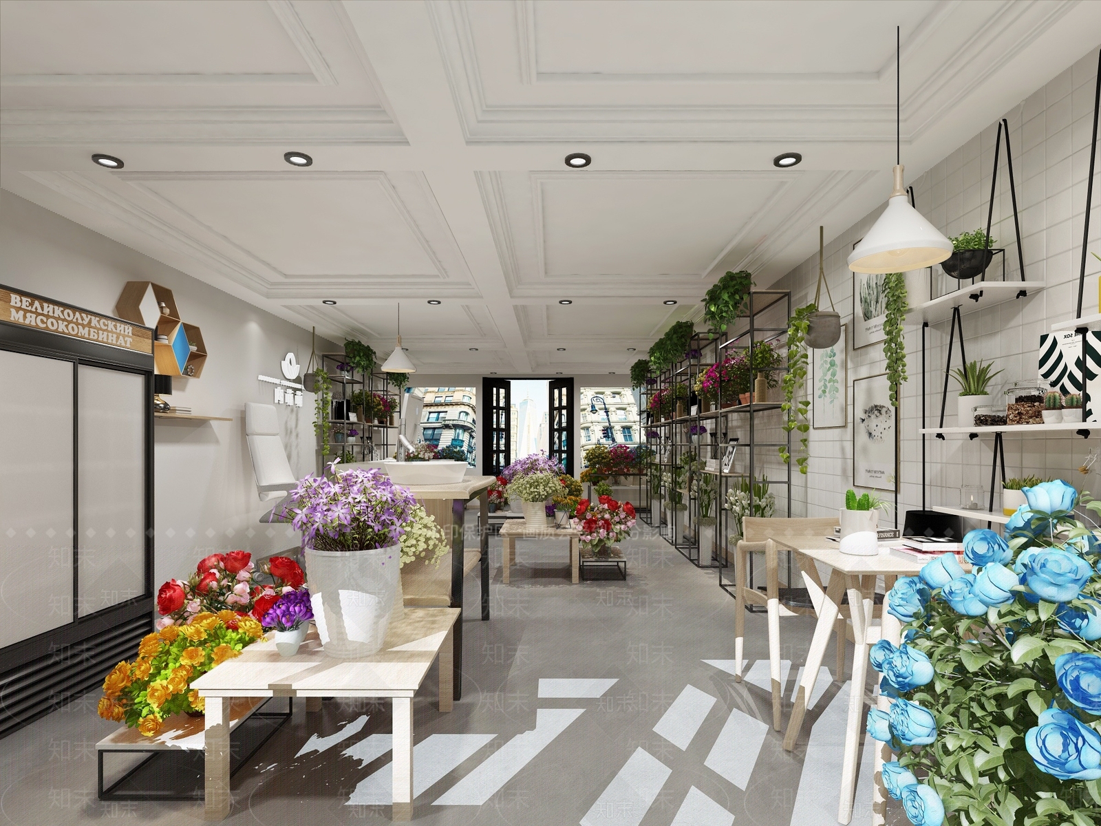 现代花店3D模型下载【ID:133865705】