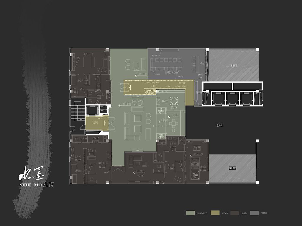 新中式东仓建设(张星)水墨江南套房效果施工图cad施工图下载【ID:532208771】