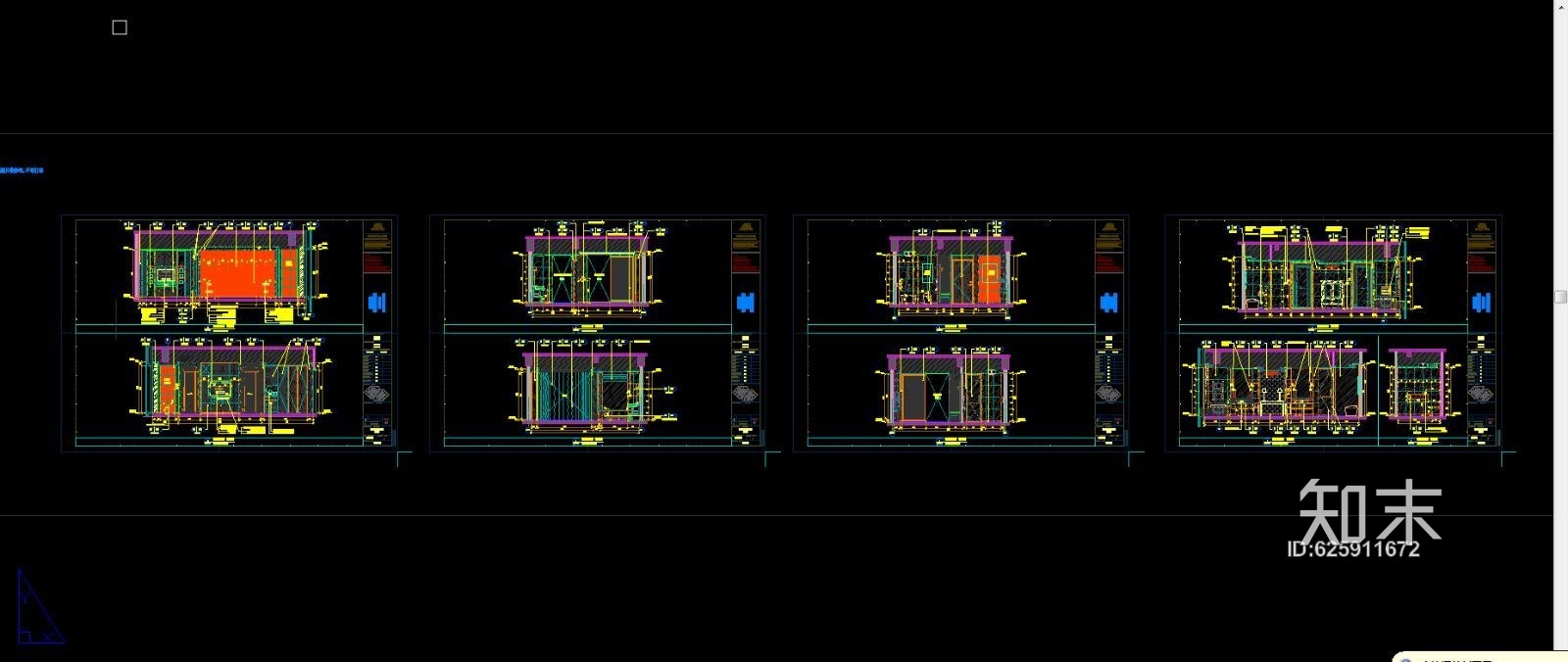 金螳螂设计总院最新制图规范酒店客房样板间平立面节点大样施工图下载【ID:625911672】