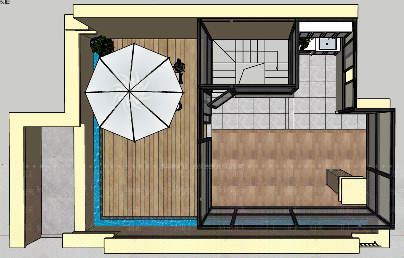 阳光房SU模型下载【ID:634318624】