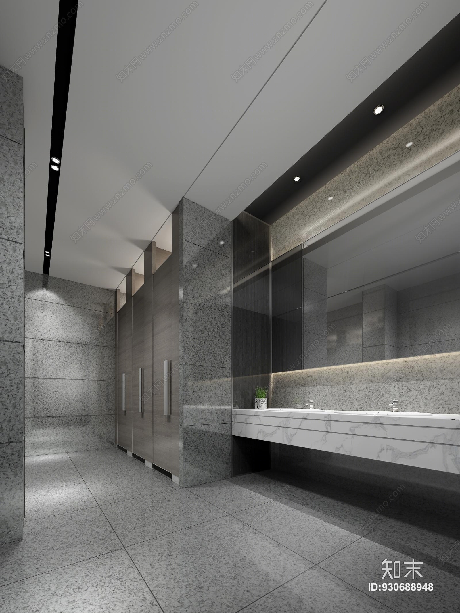 现代工装卫生间3D模型下载【ID:930688948】