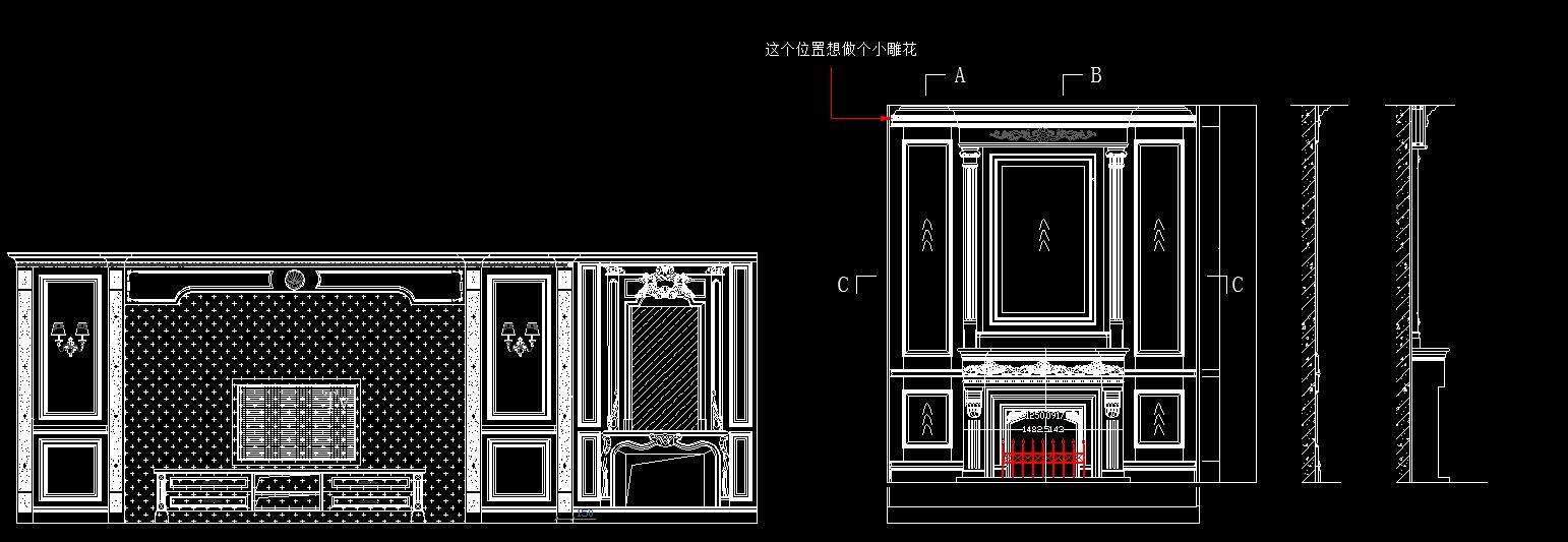 整木墙板cad施工图下载【ID:131092200】