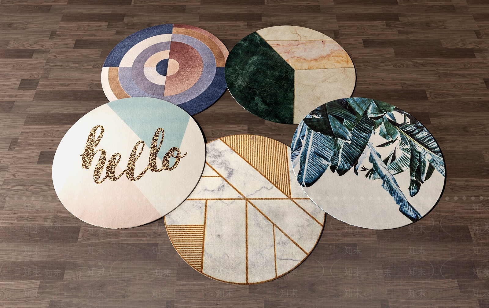 现代地毯模型3D模型下载【ID:434821059】