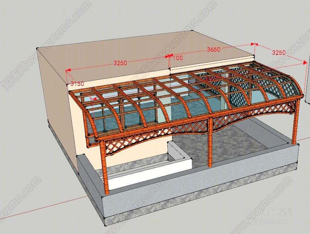 阳光房SU模型下载【ID:231984344】