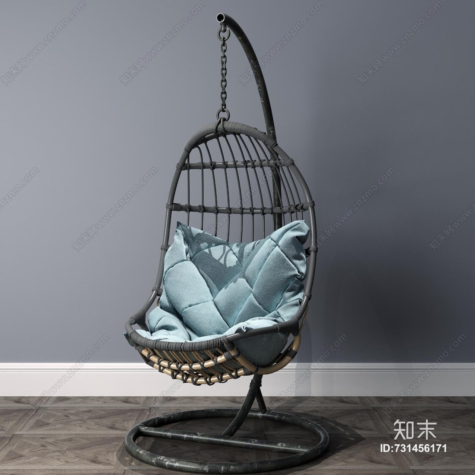 工业风吊椅3D模型下载【ID:731456171】
