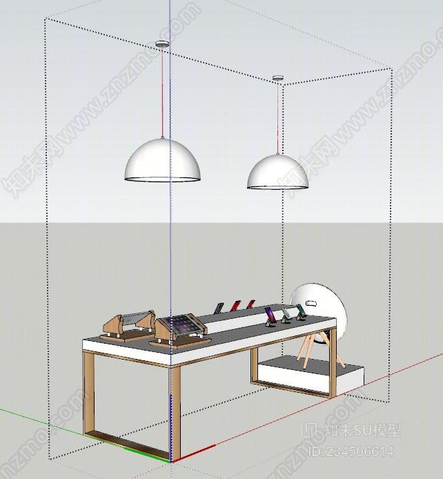 手机展示堆头SU模型下载【ID:234506614】