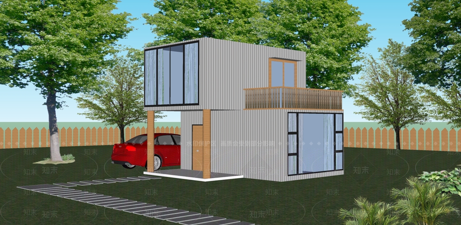 集装箱改造SU模型下载【ID:233906391】