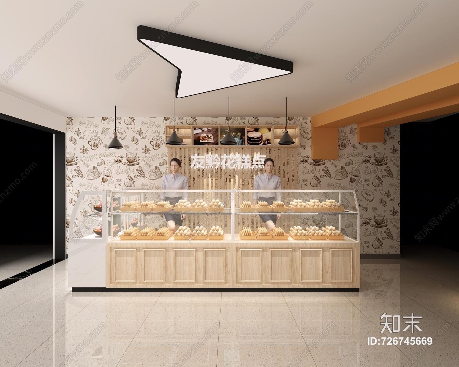 其它蛋糕店前台收银柜3D模型下载【ID:726745669】