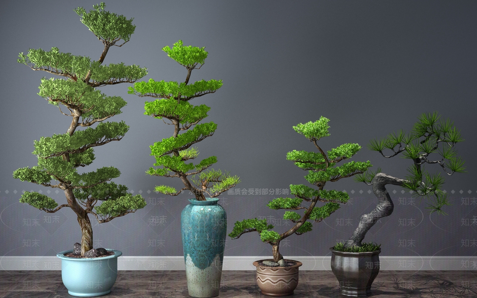 现代植物3D模型下载【ID:332218888】