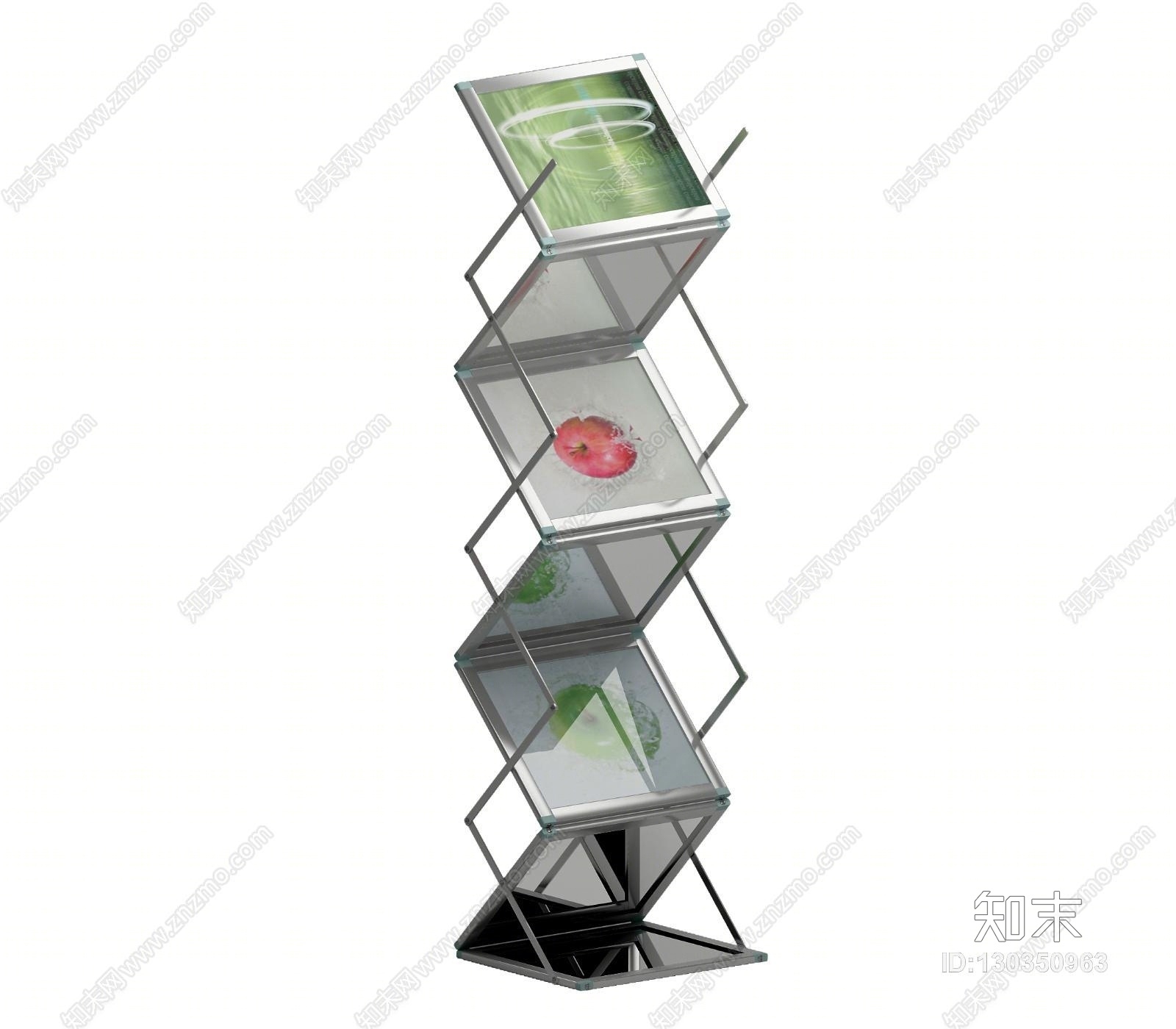 现代展厅展架3D模型下载【ID:130350963】