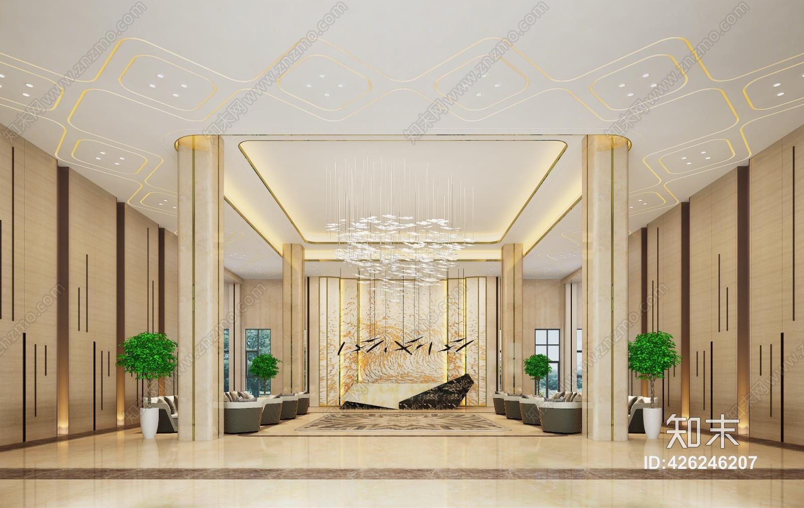 现代风格酒店大堂贴图贴图下载_现代风格酒店大堂贴图材质贴图免费
