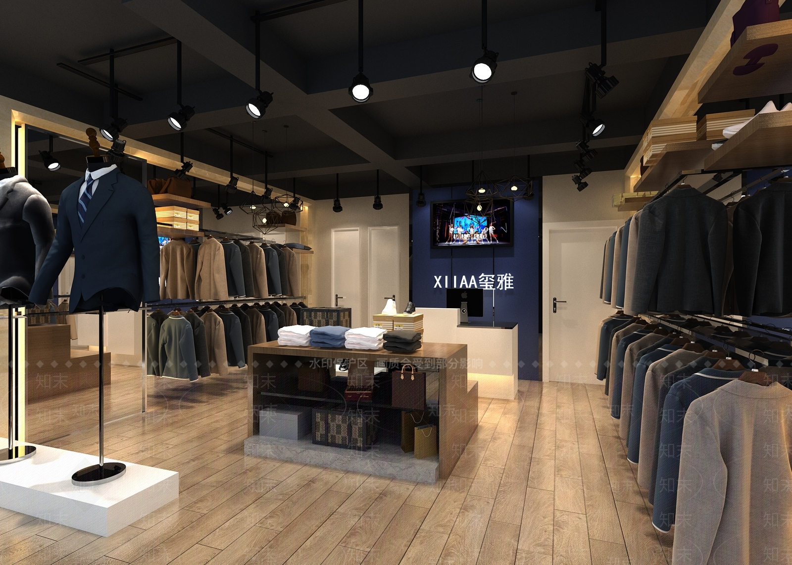 后现代商场服装店模型3D模型下载【ID:532740432】
