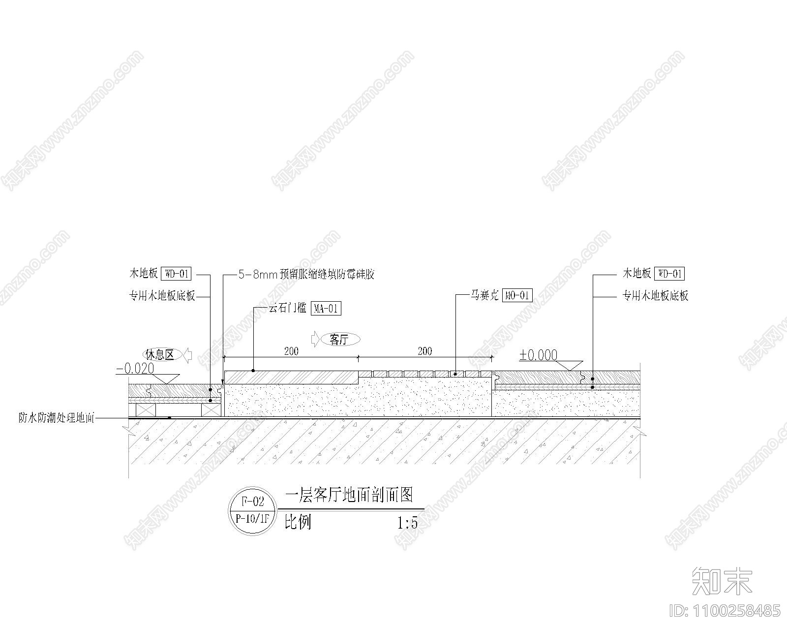 楼梯cad施工图下载【ID:1100258485】