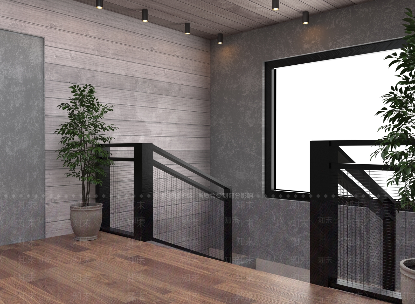 新中式楼梯口3D模型下载【ID:234091720】