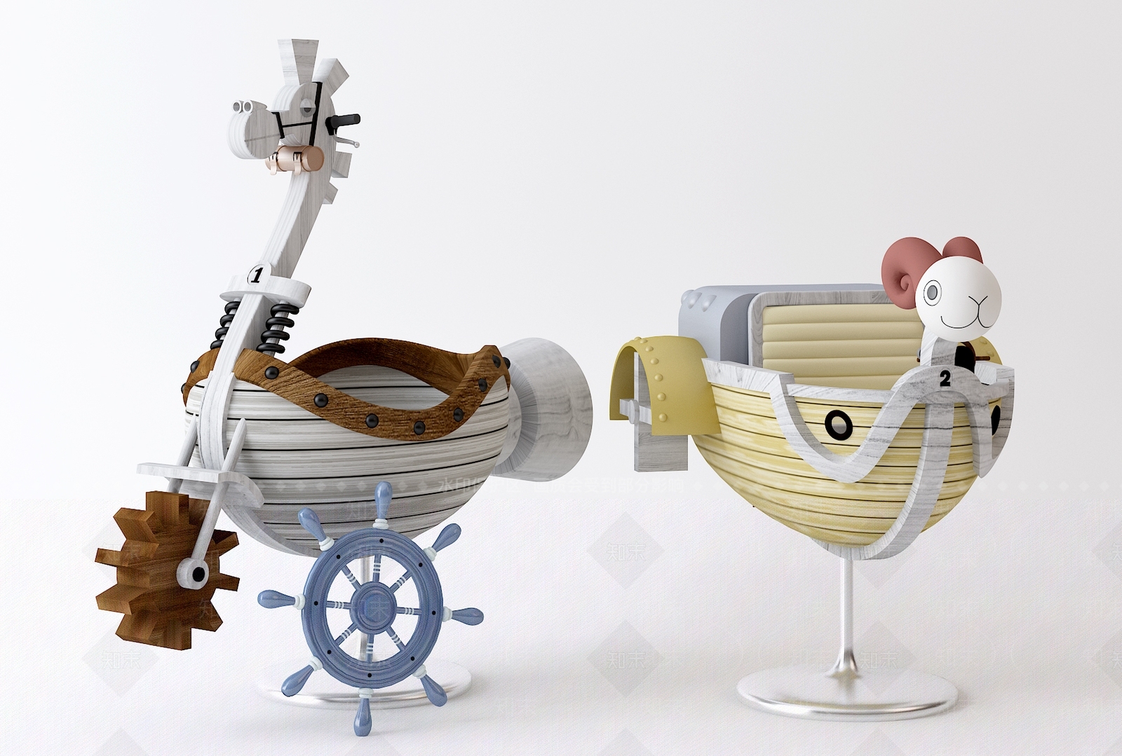 地中海船模型3D模型下载【ID:235038238】