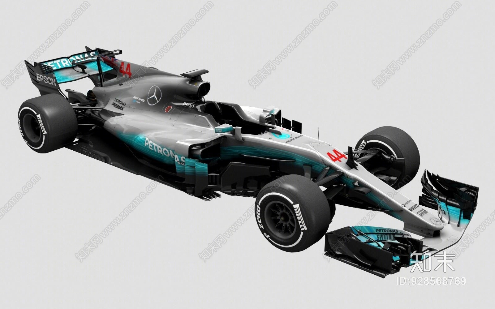 现代F1方程式赛车3D模型下载【ID:928568769】