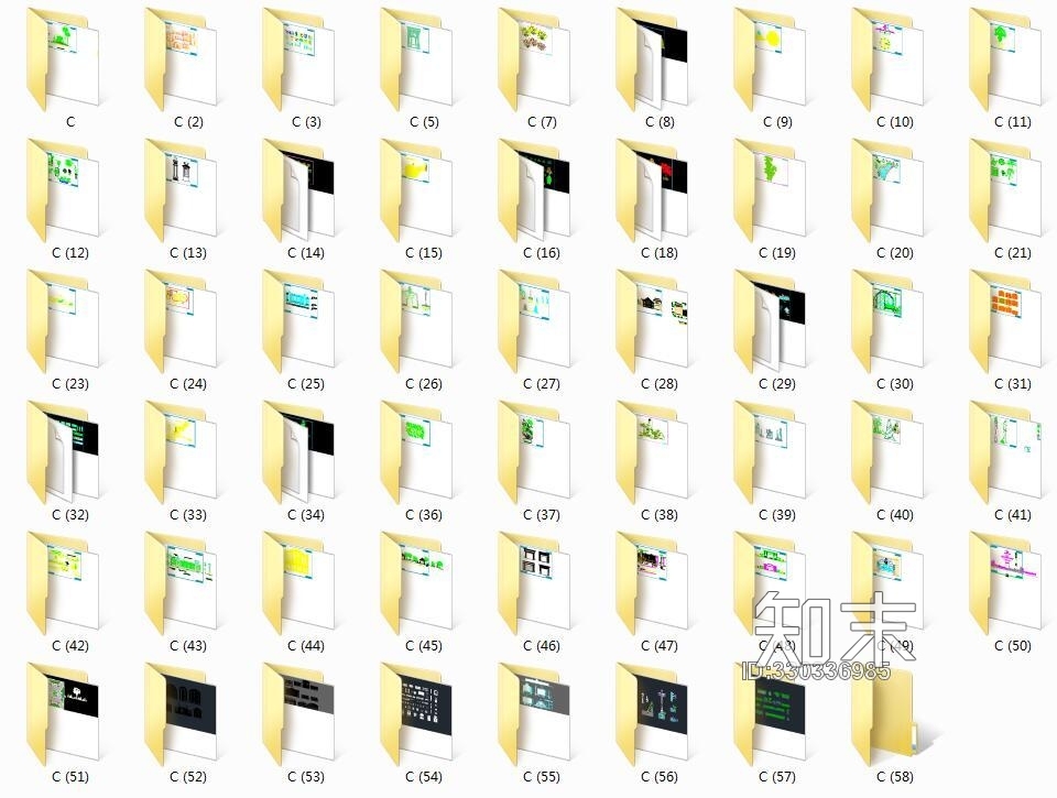 公园小景CAD图纸集合施工图下载【ID:330336985】