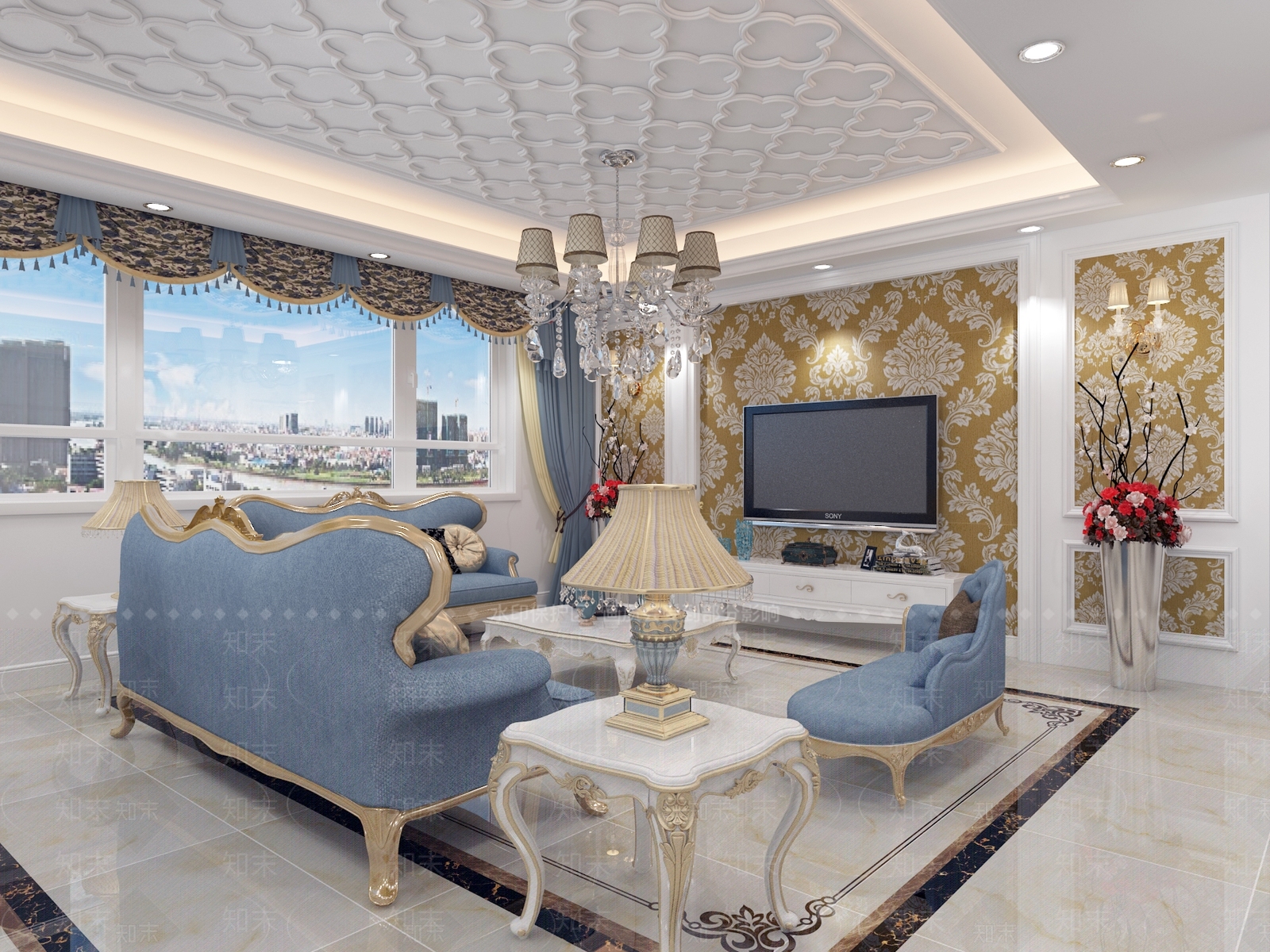 简欧客餐厅鞋柜衣帽间餐桌3D模型下载【ID:732314765】