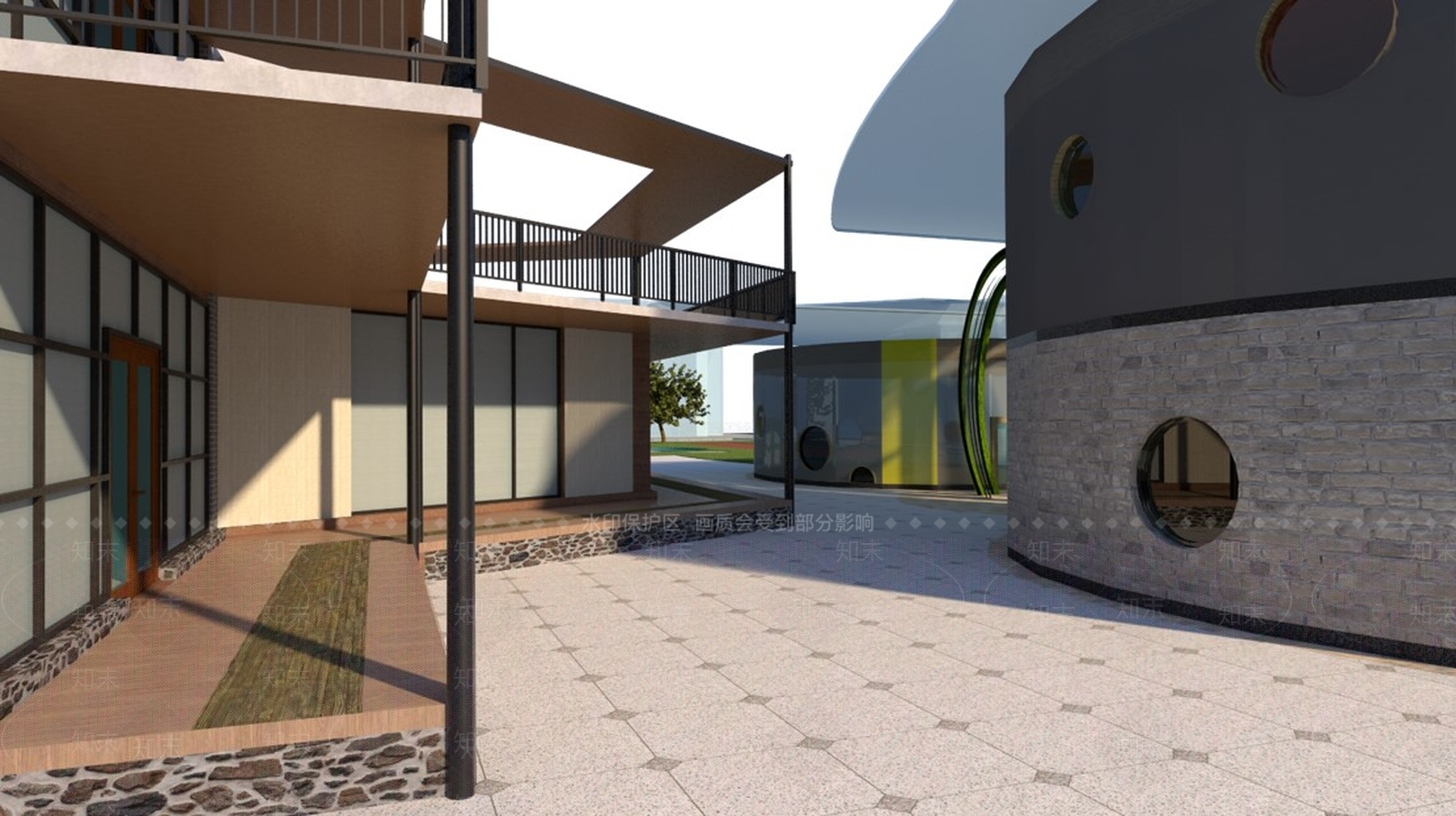 蜂巢形SU模型下载【ID:832654125】