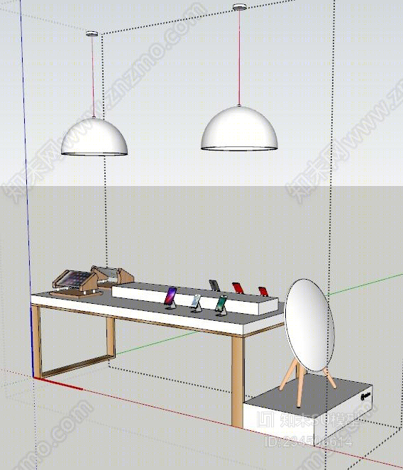 手机展示堆头SU模型下载【ID:234506614】