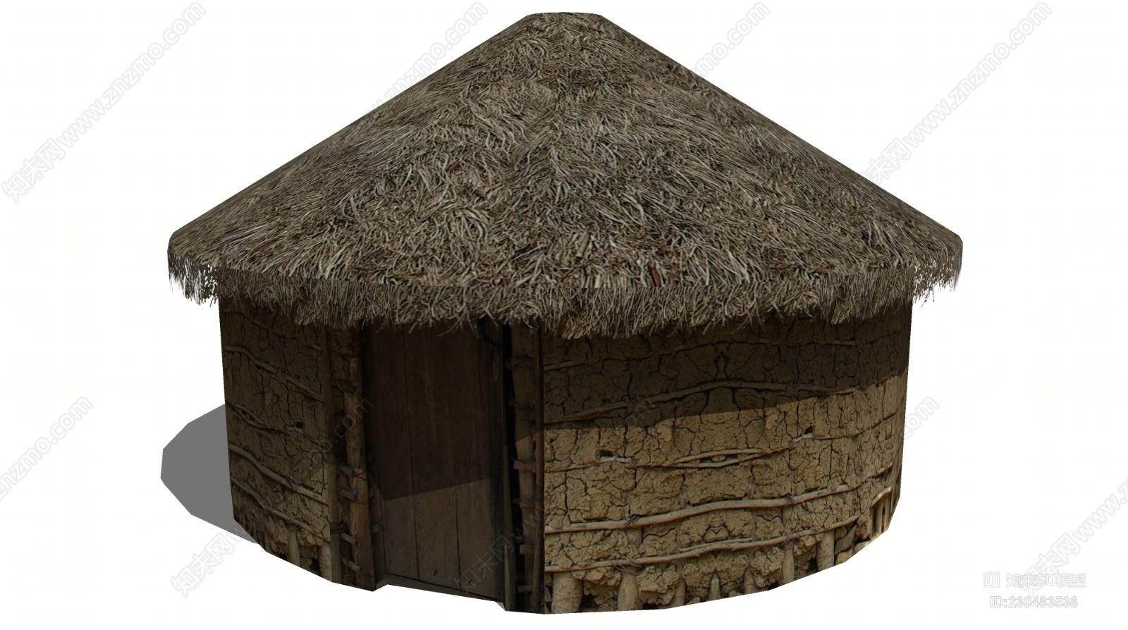 茅草屋SU模型下载【ID:230483538】