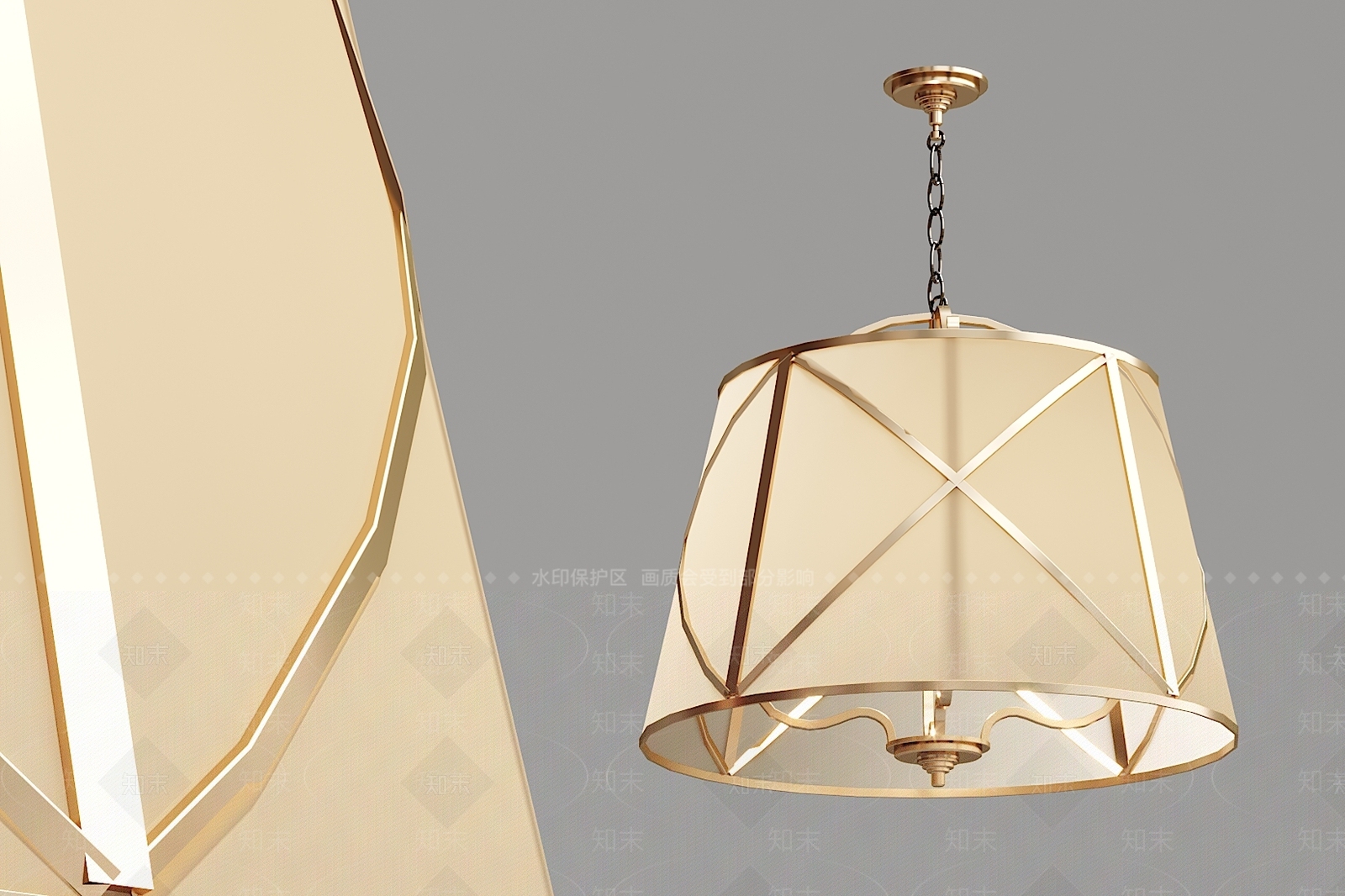 欧式古典饭桌吊灯3D模型下载【ID:533916803】