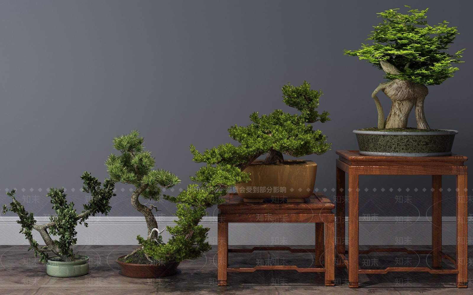 现代植物3D模型下载【ID:332219814】